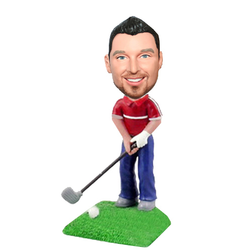 Posing to Swing The Golf Personalized Bobbleheads