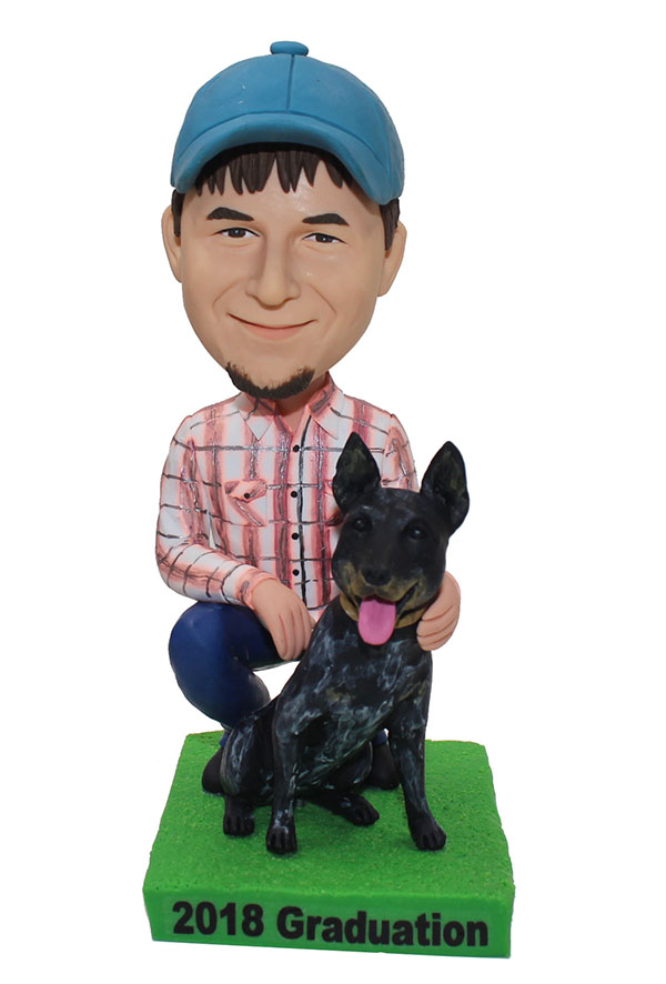 Custom Bobbleheads Person And Dog