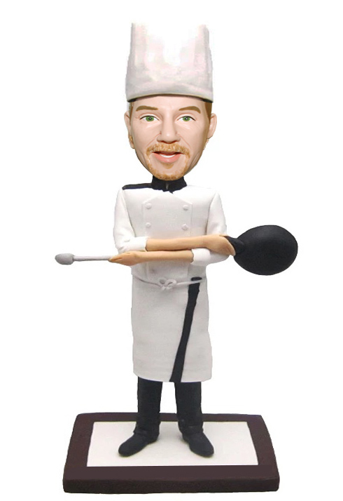 Custom Made Bobblehead Chef Foodie Corporate Gifts