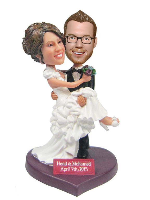 Custom Wedding Bobble Heads Cake Topper Wedding Gifts