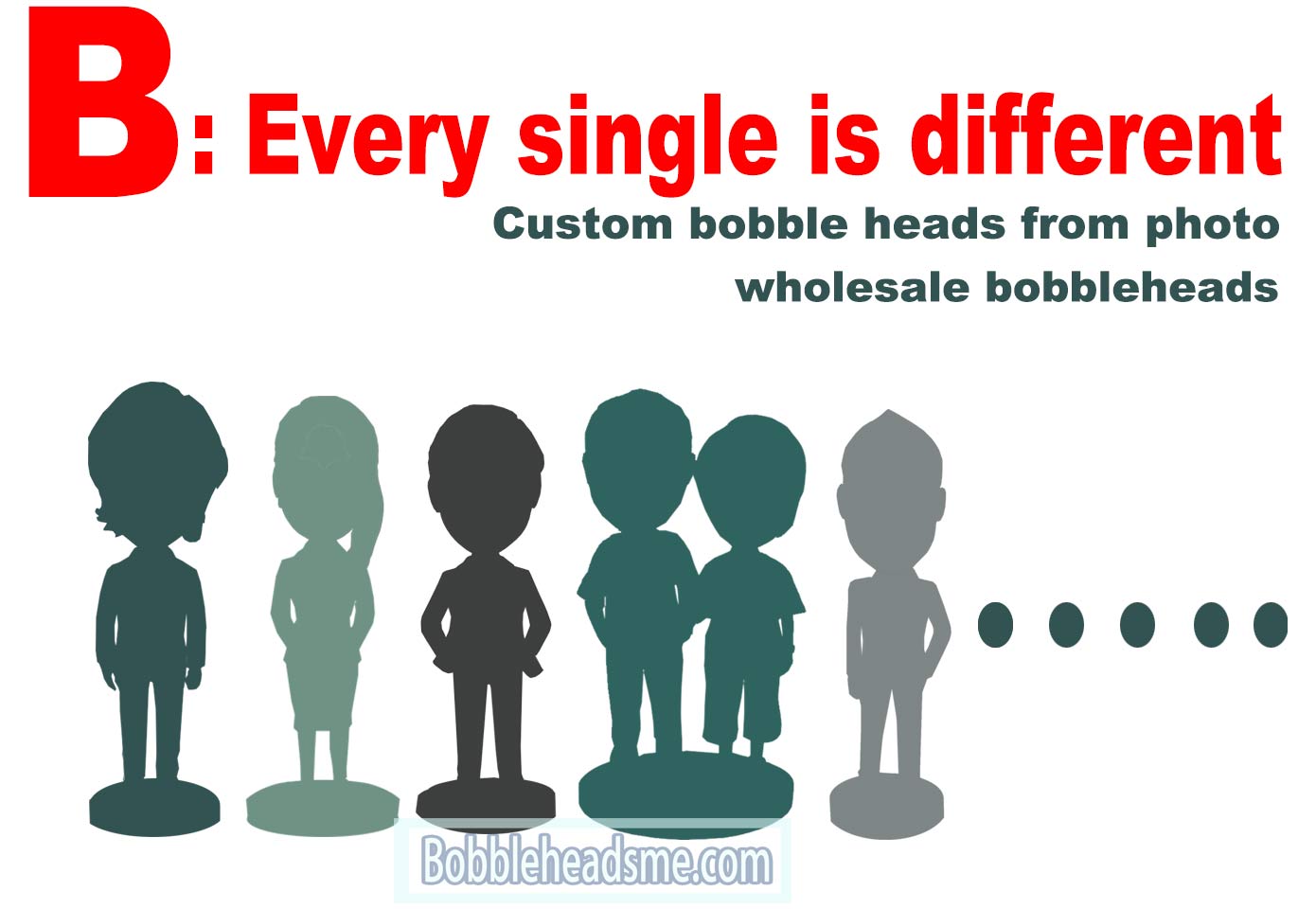 Every Single Is Different Bobblehead Cases Wholesale 2+ - Click Image to Close