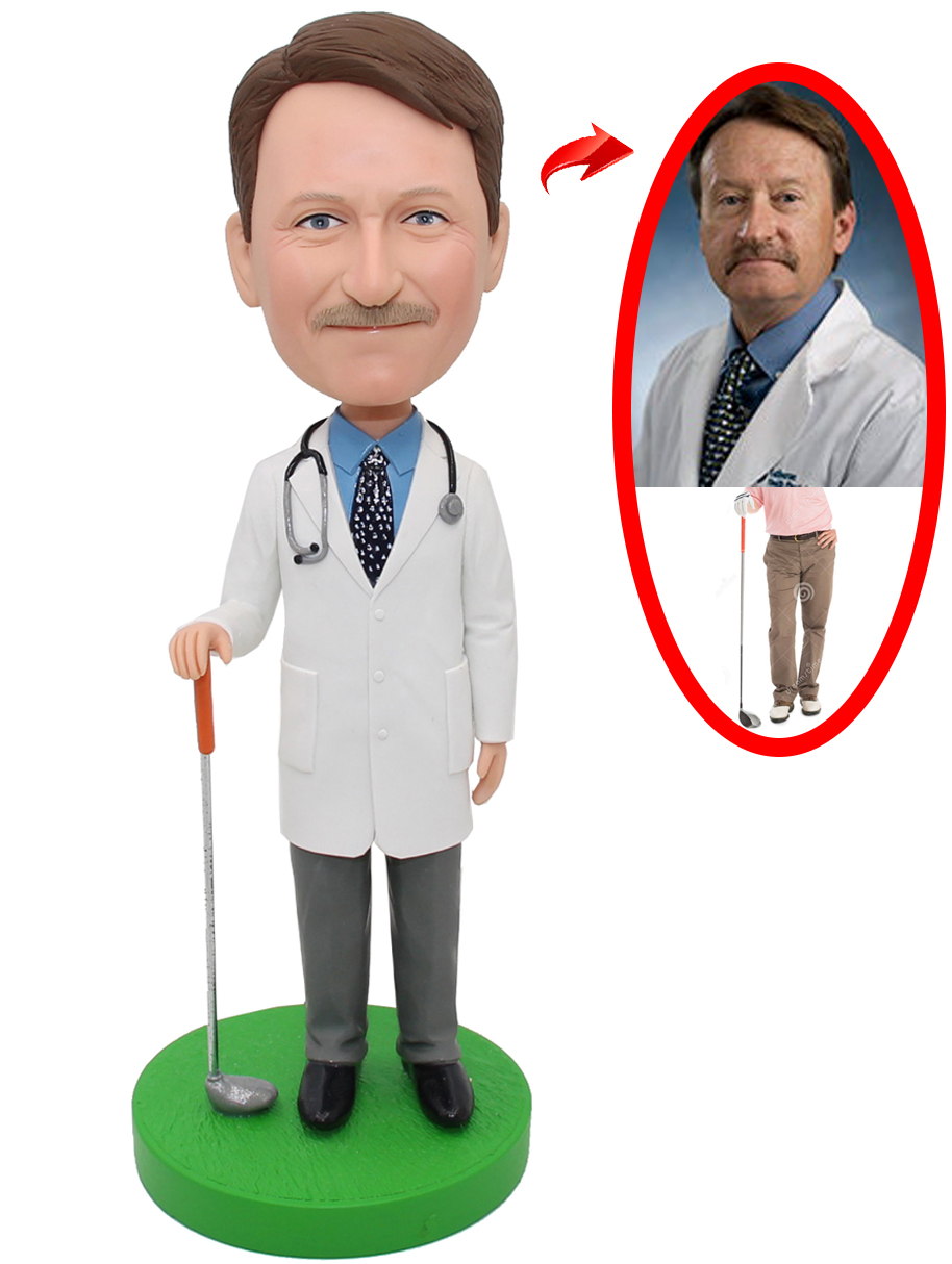 Custom Golf Bobbleheads, Personalized Doctor Of Yourself