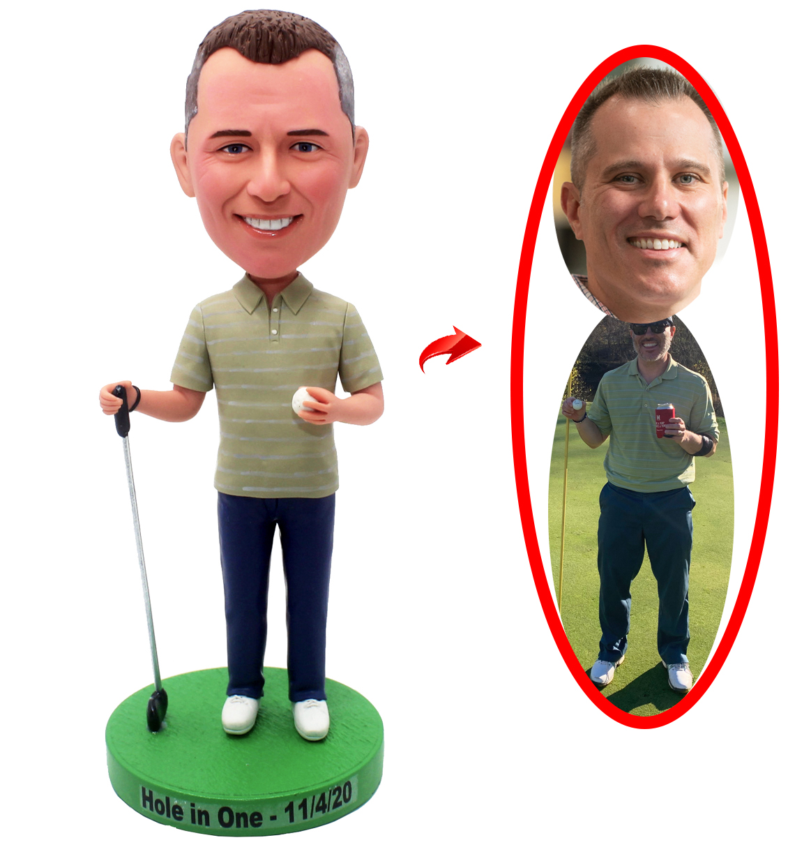 Personalized Bobblehead Golf, Bobbleheads Unique Gift For Golfer